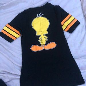 Black looney toons shirt